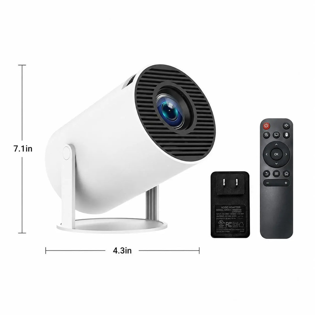 Qawtor Portable Mini Home Theater Projector with 4K Support | WiFi 6, Bluetooth 5.0 & Built-In Speaker