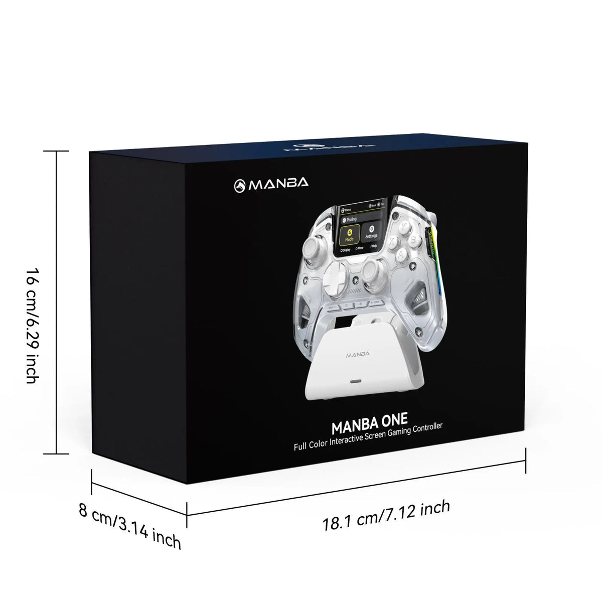 FIEHDUW Wireless Gaming Controller | Rechargeable RGB Gamepad with Remappable Buttons for PC, Switch, iOS & Android