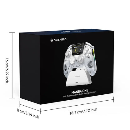 FIEHDUW Wireless Gaming Controller | Rechargeable RGB Gamepad with Remappable Buttons for PC, Switch, iOS & Android