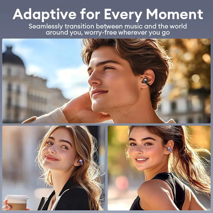 C03 Clip-On Bluetooth 6.0 Open-Ear Headset | 360° Panoramic Audio & IPX5 Waterproof