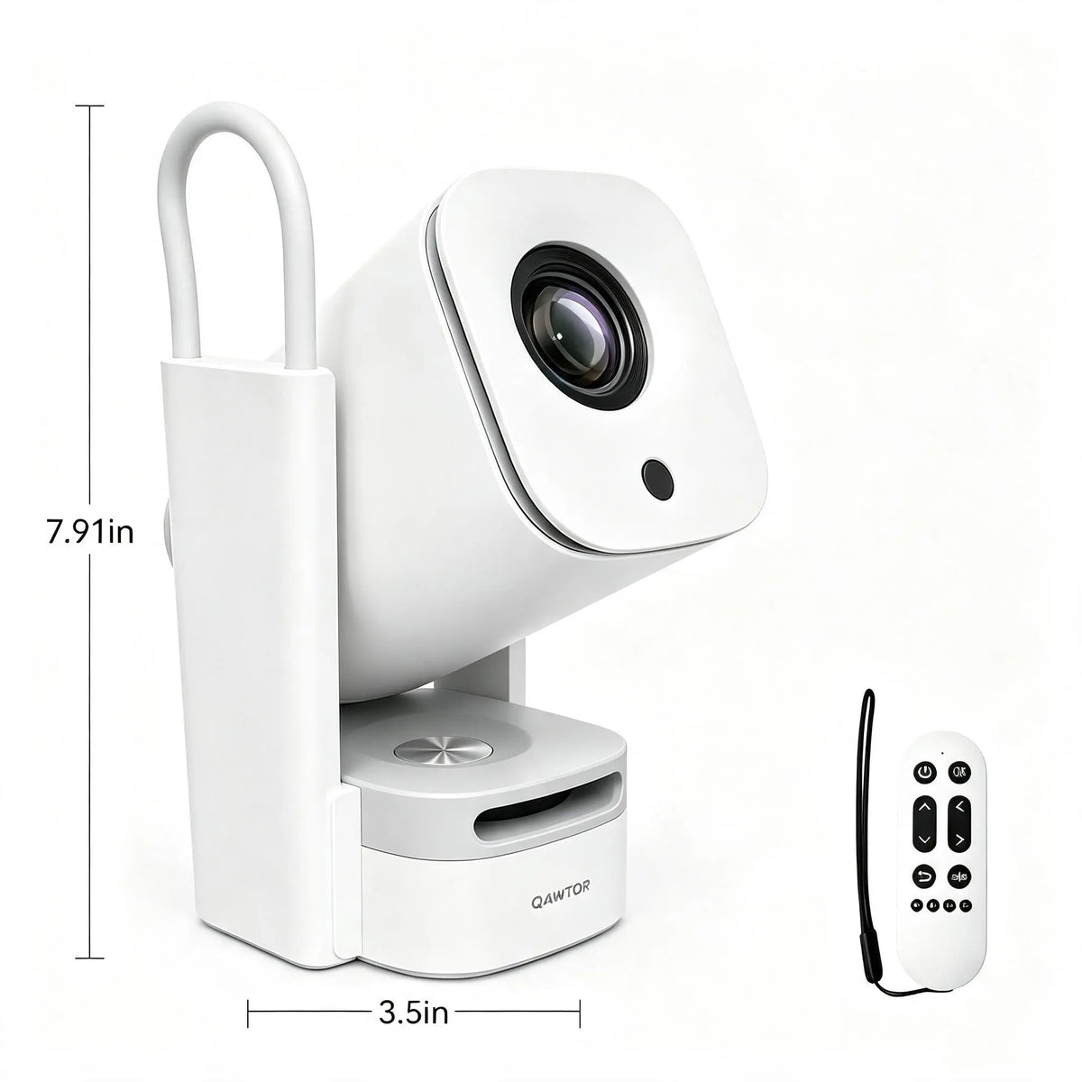 Qawtor Portable Mini Home Theater Projector with 4K Support | WiFi 6, Bluetooth 5.0 & Built-In Speaker